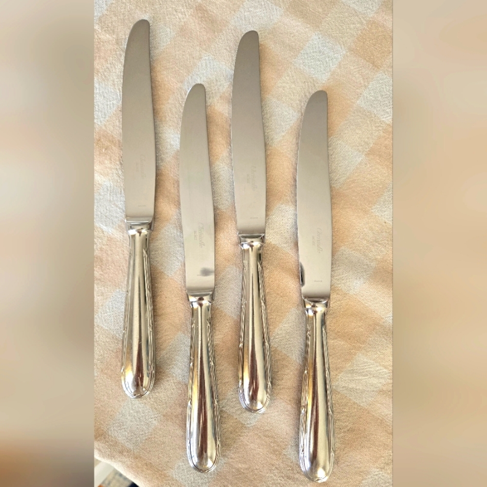 Christofle Pastorale dinner knife set of 4